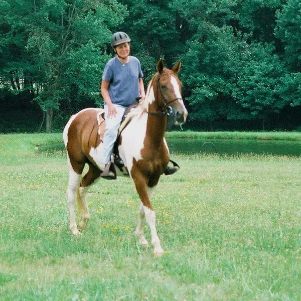 Ricki Neuberg riding Warrior at Nearaway Farm